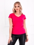 Dámské základní tričko 002SLR - růžové