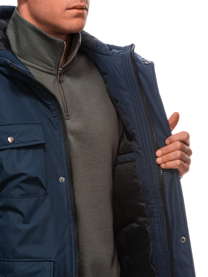 Pánská zimní bunda 530C - tmavě modrá