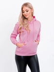 Dámská mikina s kapucí 002TLR - tmavě růžová