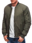 Pánská přechodná bunda bomber 532C - olivově zelená