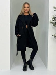 Módní dámský kabát CLR038 - černý