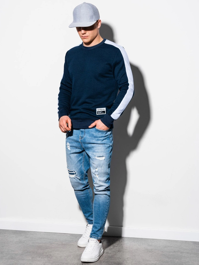 Pánská mikina s kapucí OM-SSNZ-22FW-010 - V2 navy blue