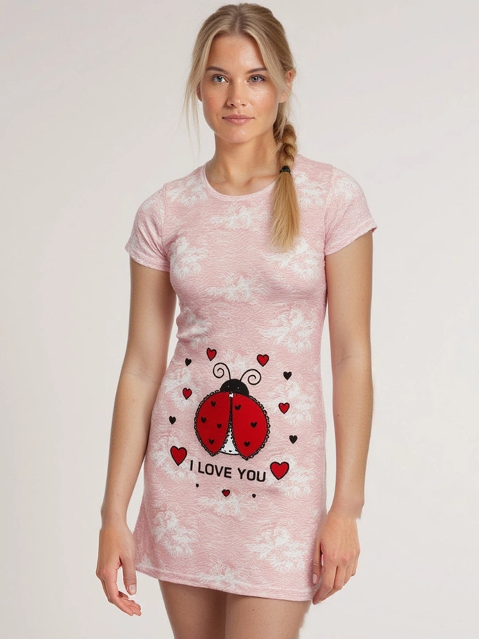 Dámské noční pyžamo ULR258 - červené