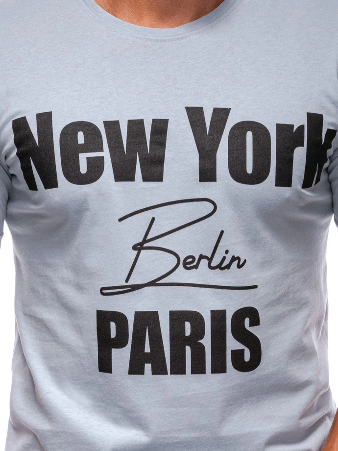 Pánské tričko s potiskem 2004S - šedé