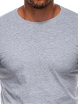 Pánské základní tričko EM-TSBS-0100 - šedá/melanžová
