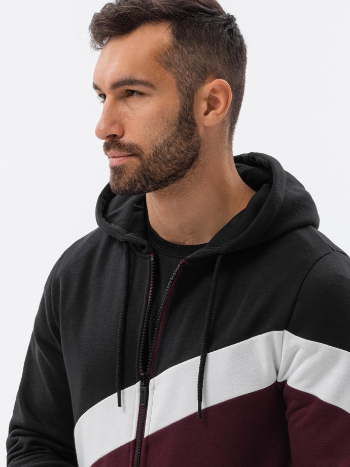 Pánská mikina s kapucí - černá 1419B