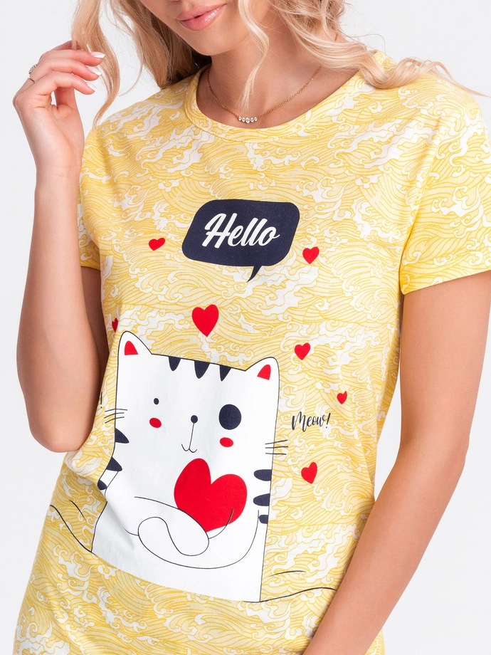 Dámské pyžamo 351ULR - žlutá