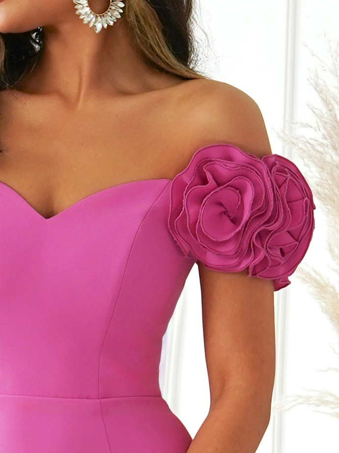 MIRABELA midi šaty DLR157 - růžové