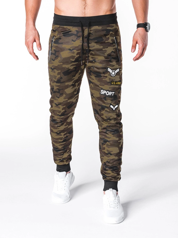 Pánské teplákové kalhoty 697P - light moro