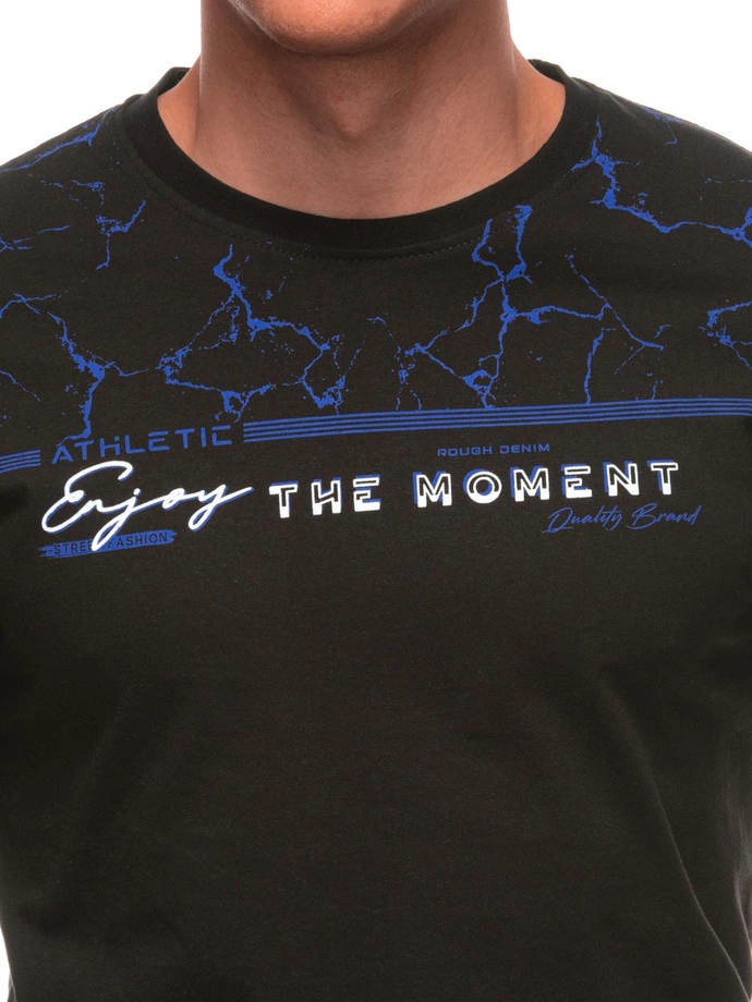 Pánské tričko s potiskem S2035 - černé