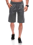 Pánské krátké teplákové kraťasy 487W - grafitové