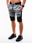 Pánské krátké teplákové šortky 187W - šedé