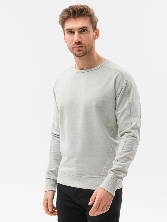 Bluza męska bez kaptura 1161B - světle šedá