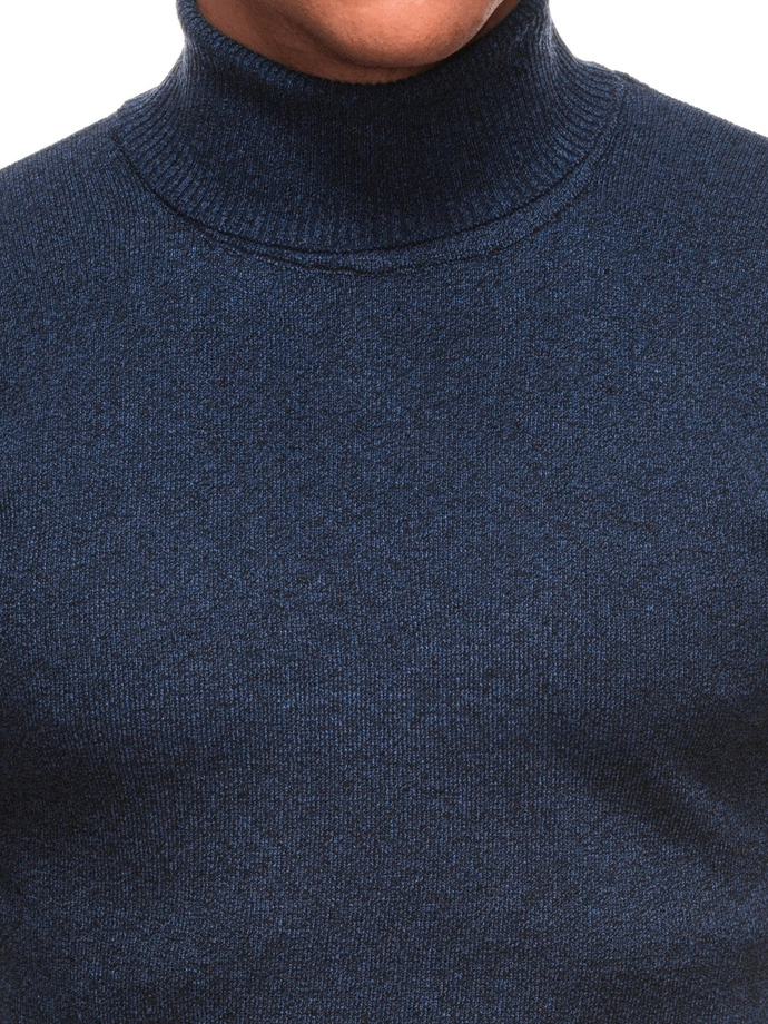 Pánský svetr s rolákem 250E - tmavě modrý