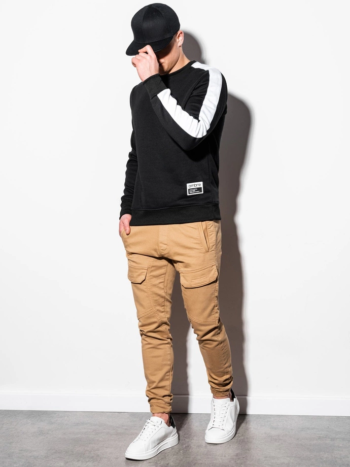 Pánská mikina s kapucí OM-SSNZ-22FW-010 - V4 černá