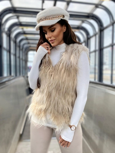 Dámská vesta VLR010 - béžová