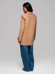 Módní dámský kabát CLR041 - hnědý