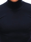 Pánský svetr s rolákem 213E - tmavě modrý