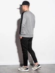 Pánská mikina bez kapuce OM-SSNZ-22FW-010 - V1 šedá