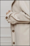 Módní dámský kabát CLR038 - béžový