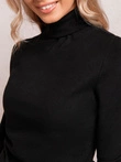 Dámský svetr s rolákem 021ELR - černý