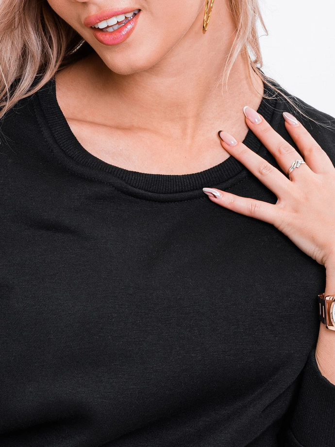 Dámská mikina bez kapucí 001TLR - černá