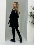 Módní dámský kabát CLR039 - černý