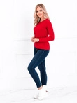 Dámská halenka s dlouhým rukávem 017LLR - červená