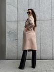 Dámský kabát CLR034 - béžový