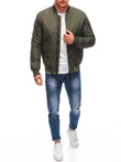 Pánská přechodná bunda bomber 532C - olivově zelená