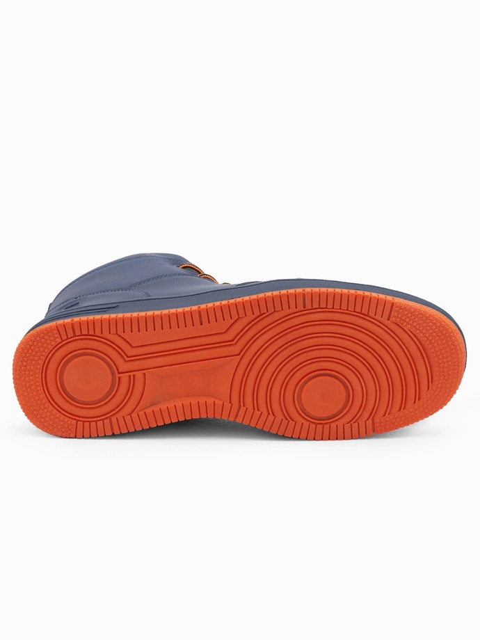 Pánské zateplené kotníkové tenisky - tmavě modré V3 OM-FOSH-0123