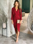 Midi šaty EVELYN DLR140 - červené