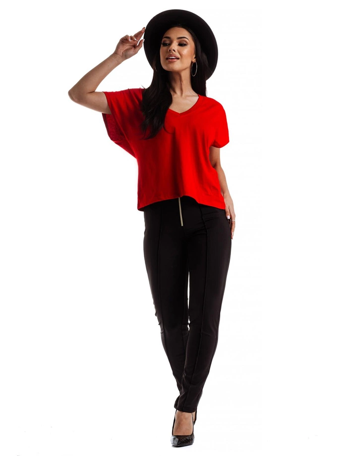 Dámské tričko bez potisku SLR087- červené